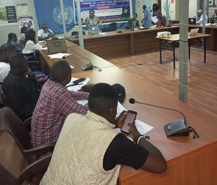 Échéance électorale en RDC: la Monusco échange avec les journalistes de l’Ituri, les mettant devant la responsabilité de lutter contre la désinformation et les discours de haine